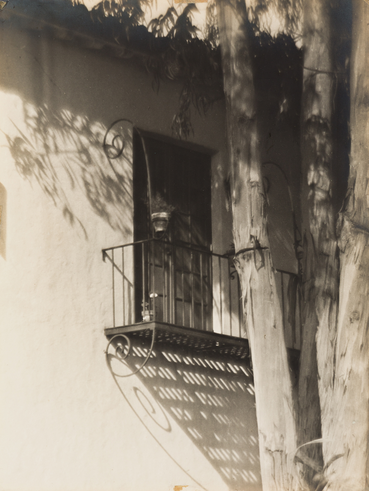 ALMA LAVENSON (1897-1989) Shadowed Wall, Biltmore Hotel, Santa Barbara.